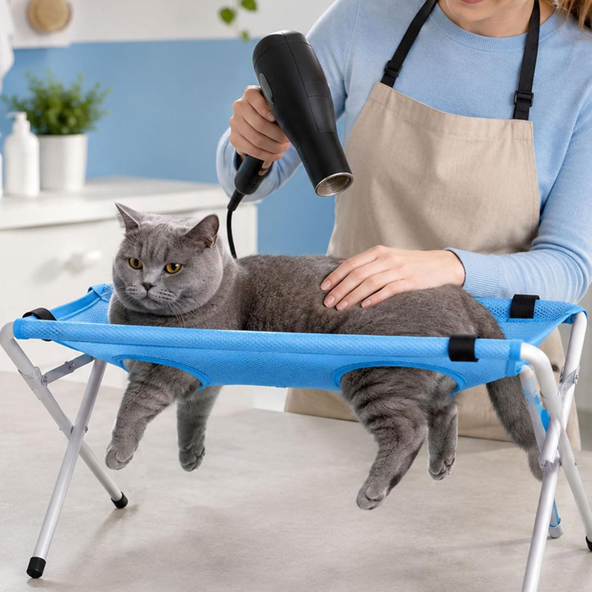 Mesa de Baño Plegable para Mascotas