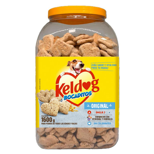 Keldog Bocaditos para Perro Suplemento Alimenticio 1 600 g
