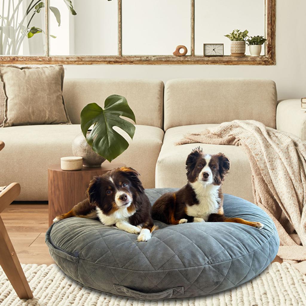 Cama Redonda Reversible para Mascotas - 106.7 cm