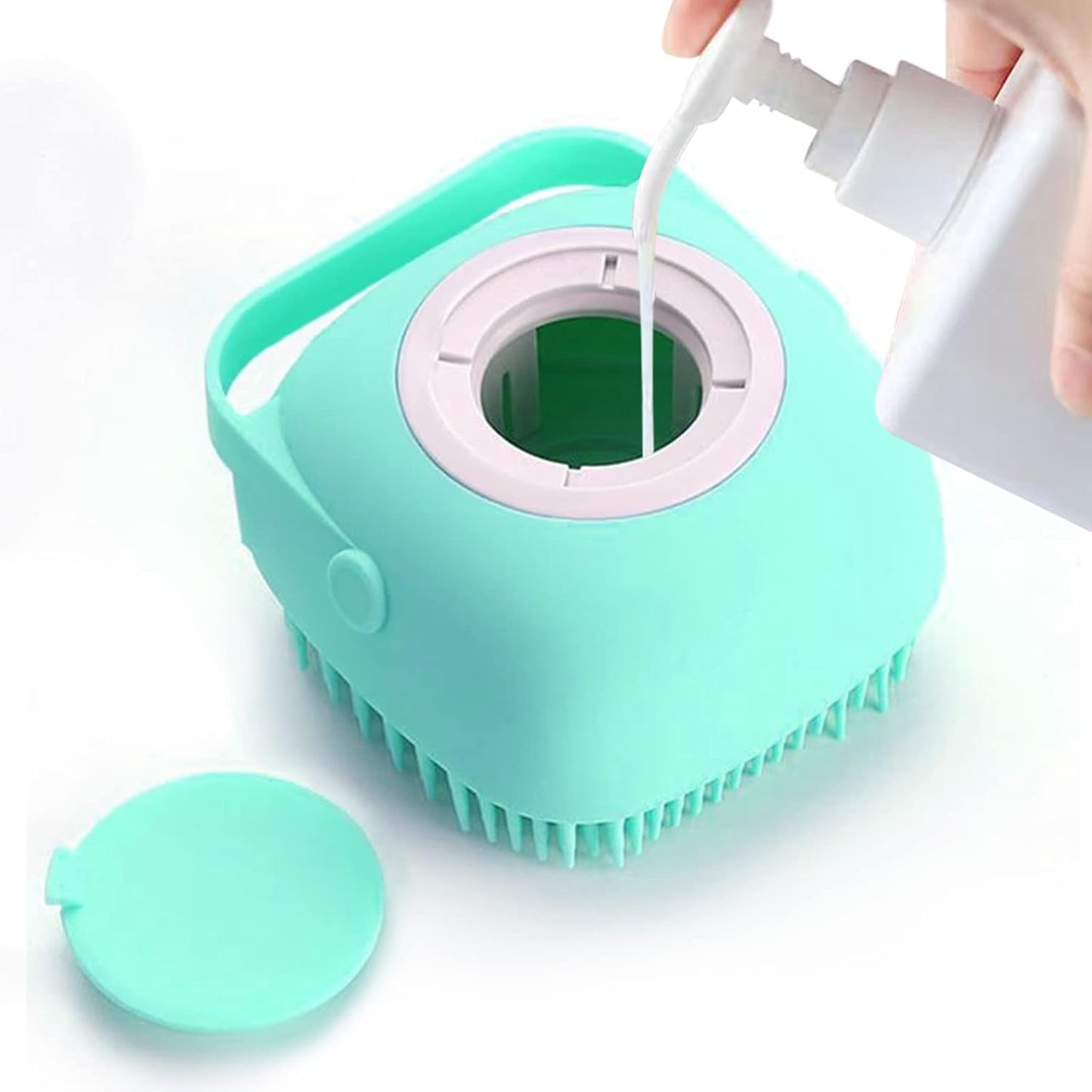 Cepillo De Baño Con Dispensador De Jabon