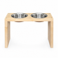 Comedor Para Mascotas En Madera De Pino Lacado