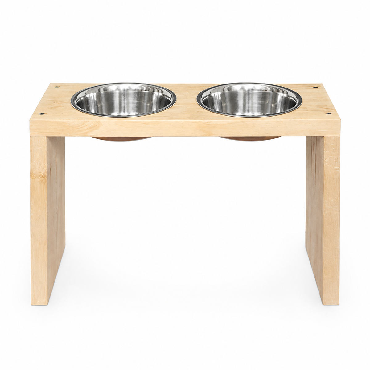 Comedor Para Mascotas En Madera De Pino Lacado