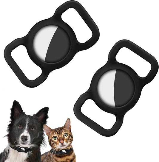 Funda de Silicona para AirTag Compatible con Collar de Mascota