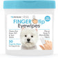 Petkin Toallitas Para Ojos Para Perros y Gatos, 50 Toallitas Para Dedos
