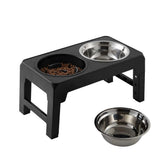 Comedero Doble Elevado para Perros 4 Alturas