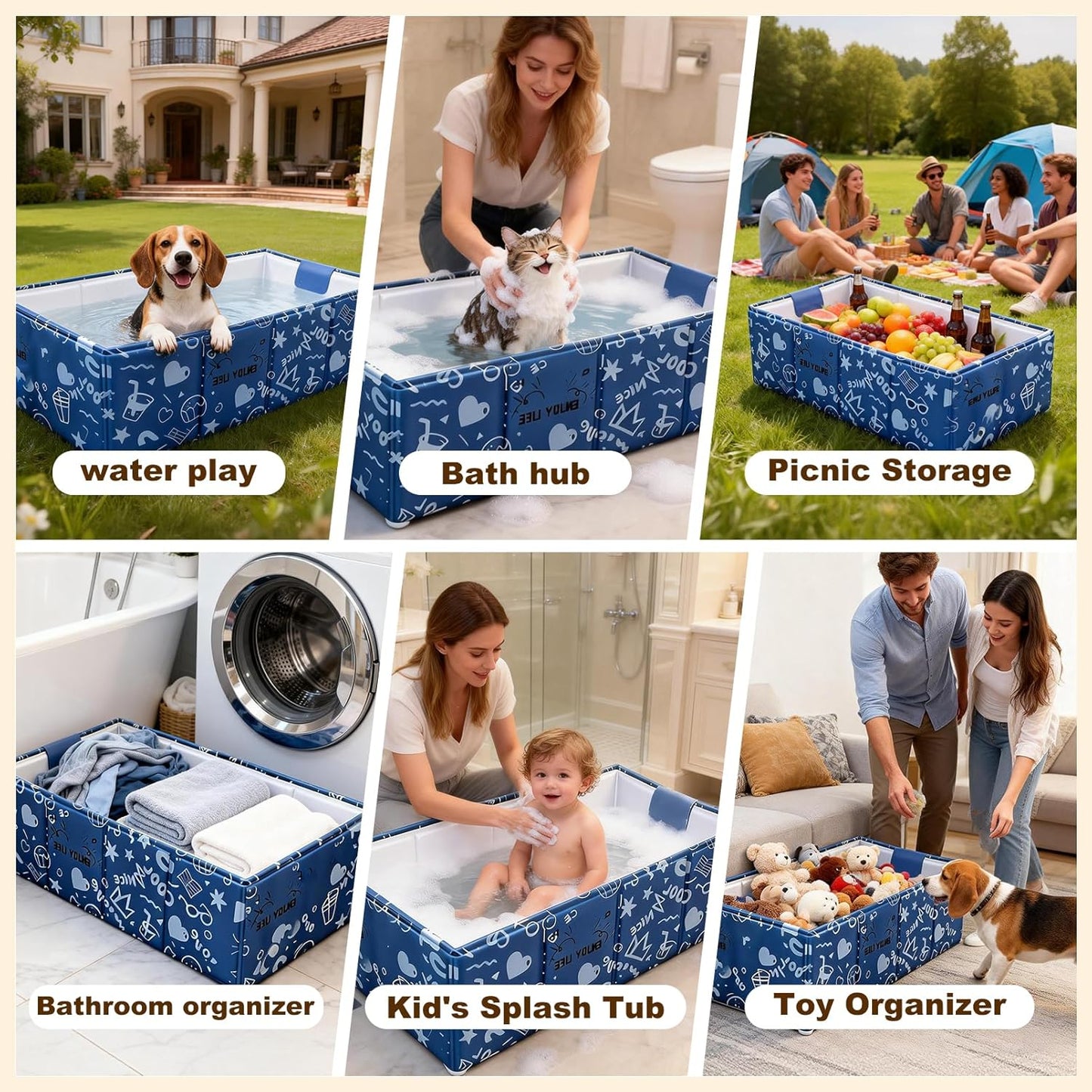 Bañera Plegable Para Mascotas