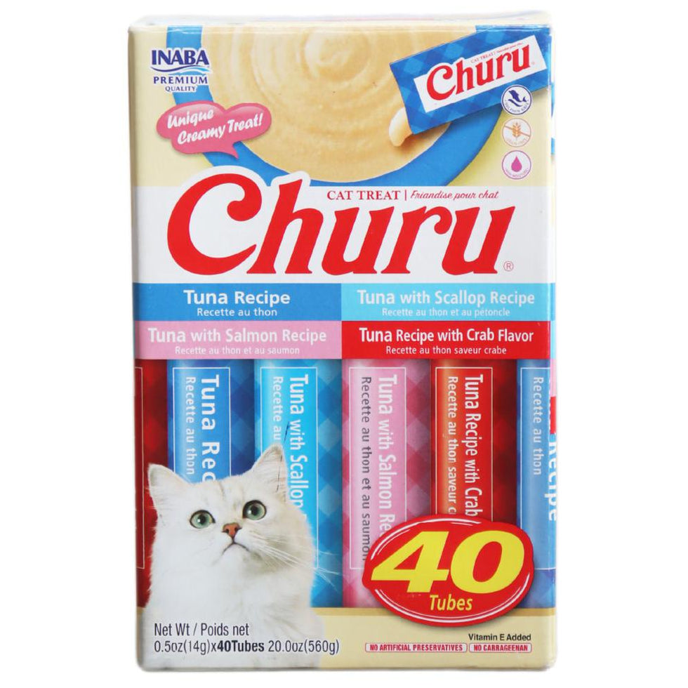 Snack Cremoso para Gatos Churu Pack de 40 Tubos