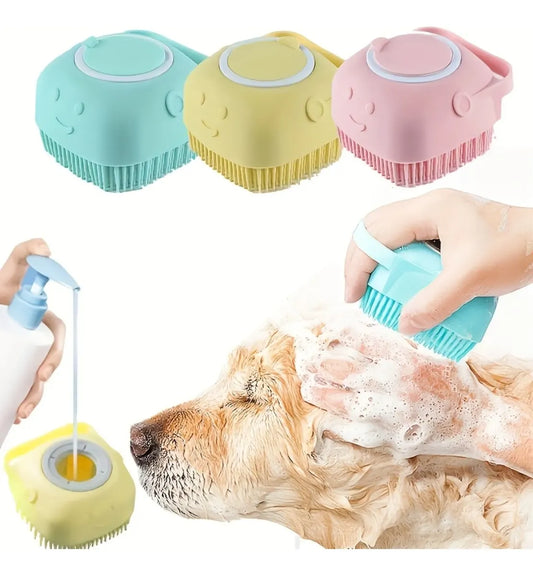 Cepillo De Baño Con Dispensador De Jabon
