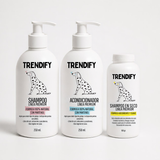 Kit De Baño Lina Premium Trendify Para Mascotas - Shampoo, Acondicionador Y Shampoo En Seco
