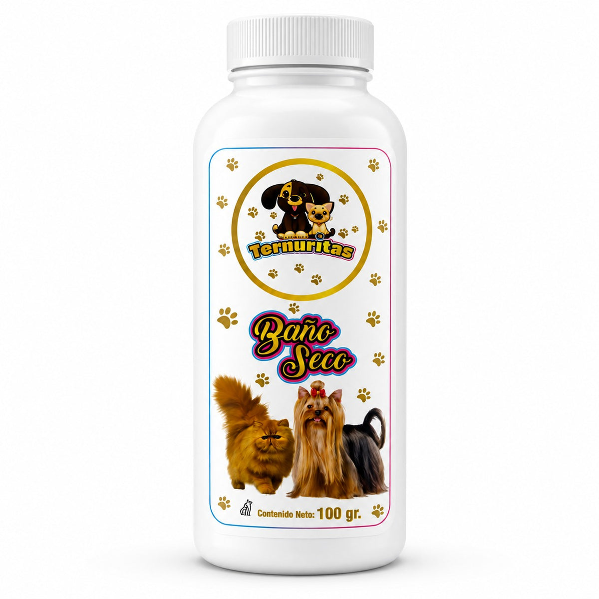 Baño Seco para Mascotas Ternuritas 100 gr