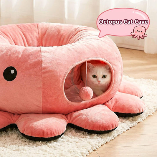 Cama Túnel Para Gatos Forma De Pulpo