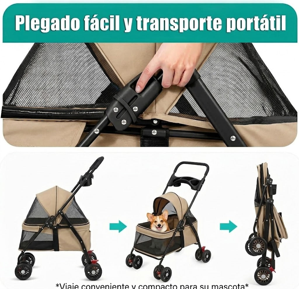 Coche Plegable Para Mascotas