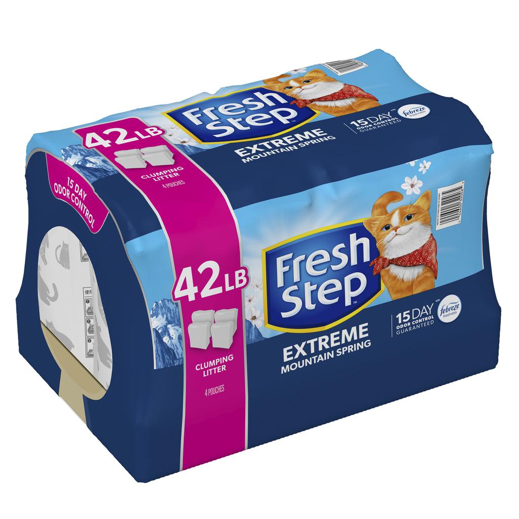 Arena para Gatos Fresh Step Extreme  Control de Olores 19 kg
