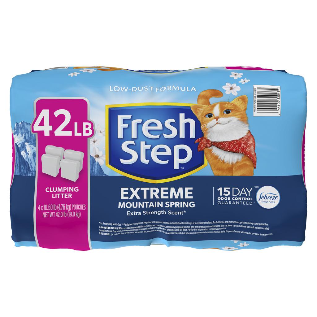 Arena para Gatos Fresh Step Extreme  Control de Olores 19 kg