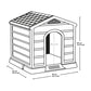 Casa para Perros Plástica 92x90x89 Cm Grande