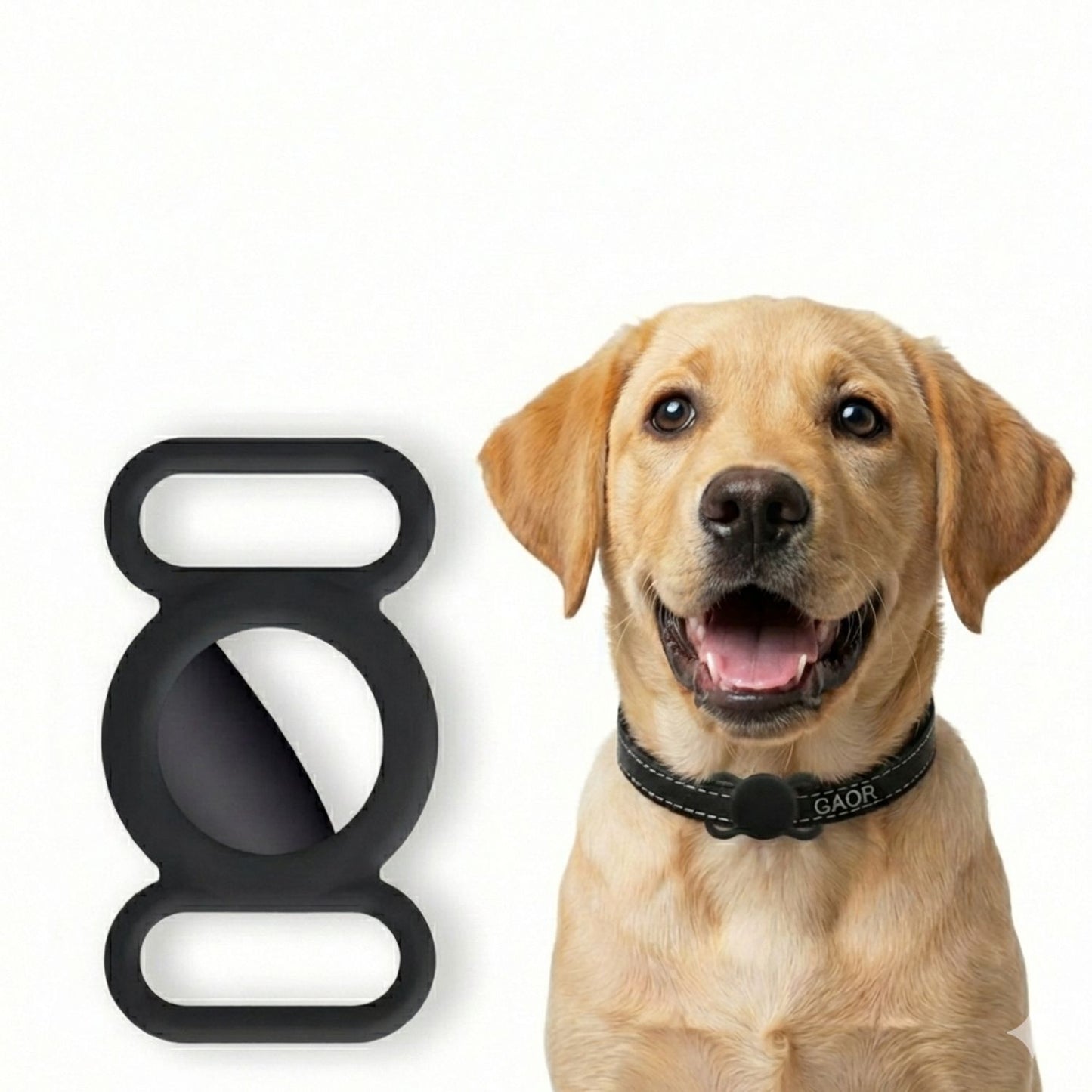 Funda de Silicona para AirTag Compatible con Collar de Mascota